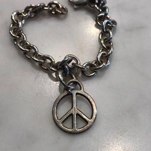 Tiffany and Co. peace sign bracelet